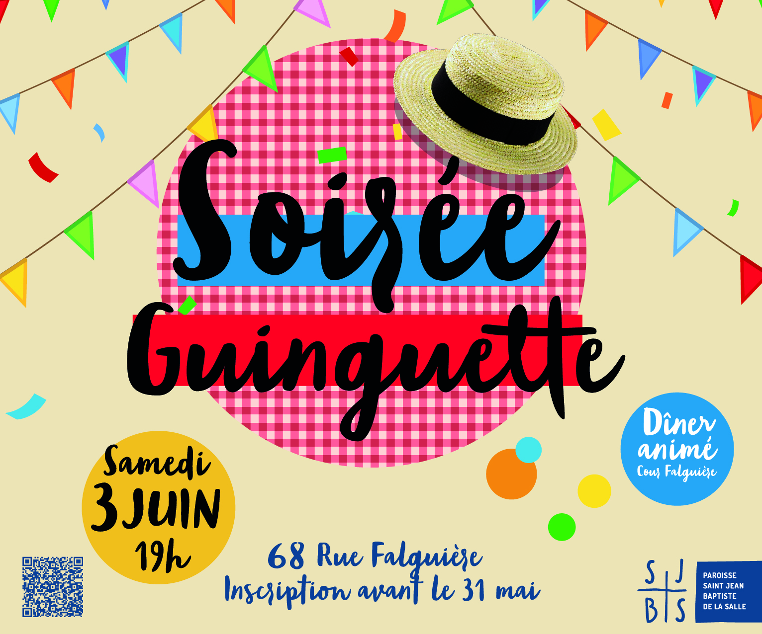 Soirée Guinguette « Diner animé » – le samedi 3 juin 2023